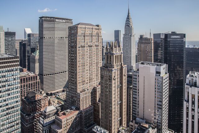 Midtown Manhattan skyline near Priority Income Fund's New York offices