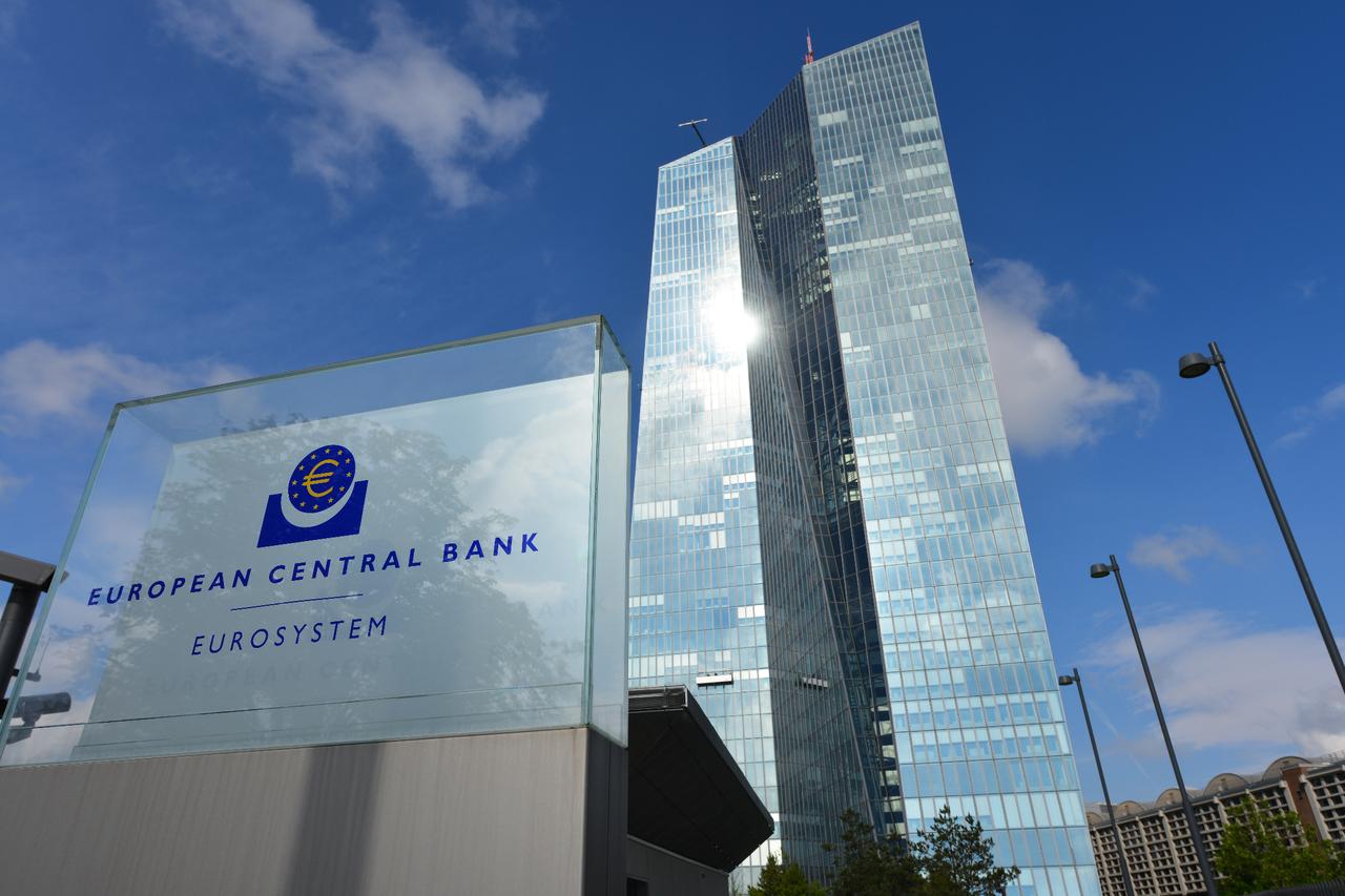 European Central Bank headquarters in Frankfurt, Germany.