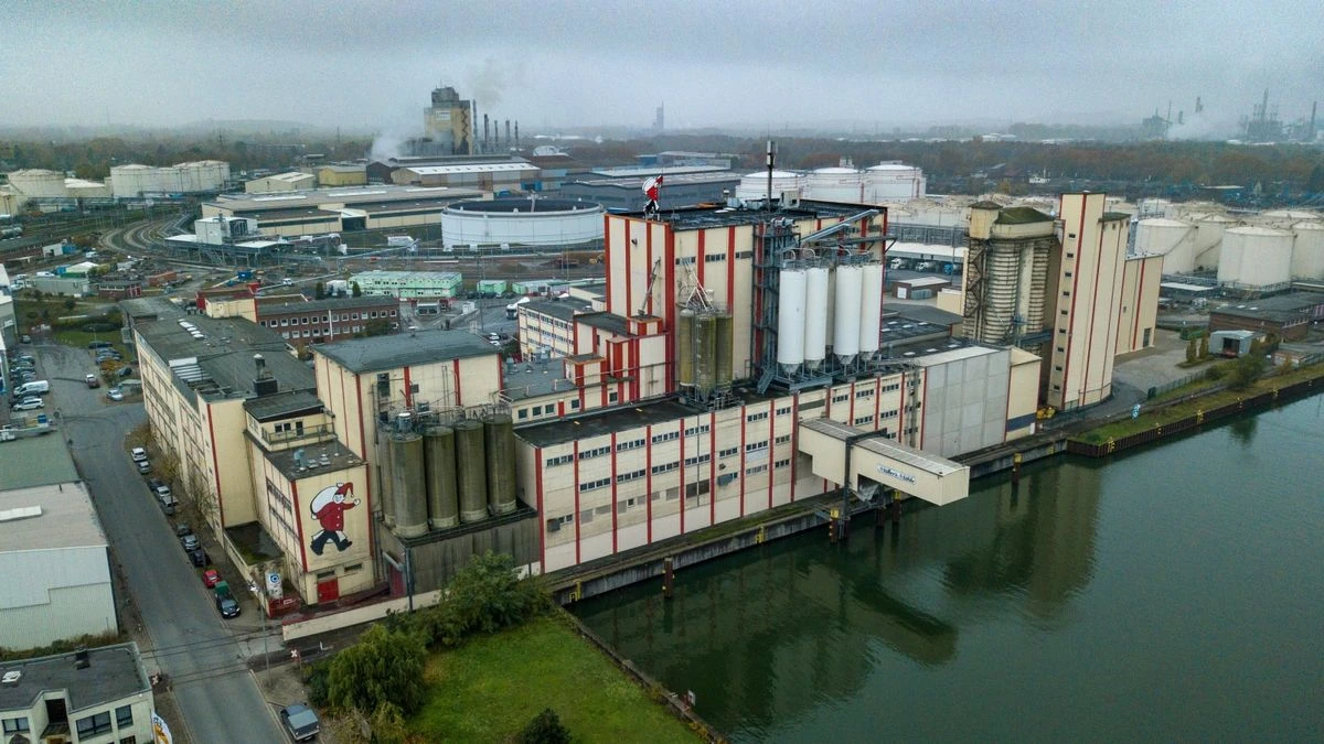 M&uuml;ller&rsquo;s M&uuml;hle food processing facility in Gelsenkirchen, Germany.