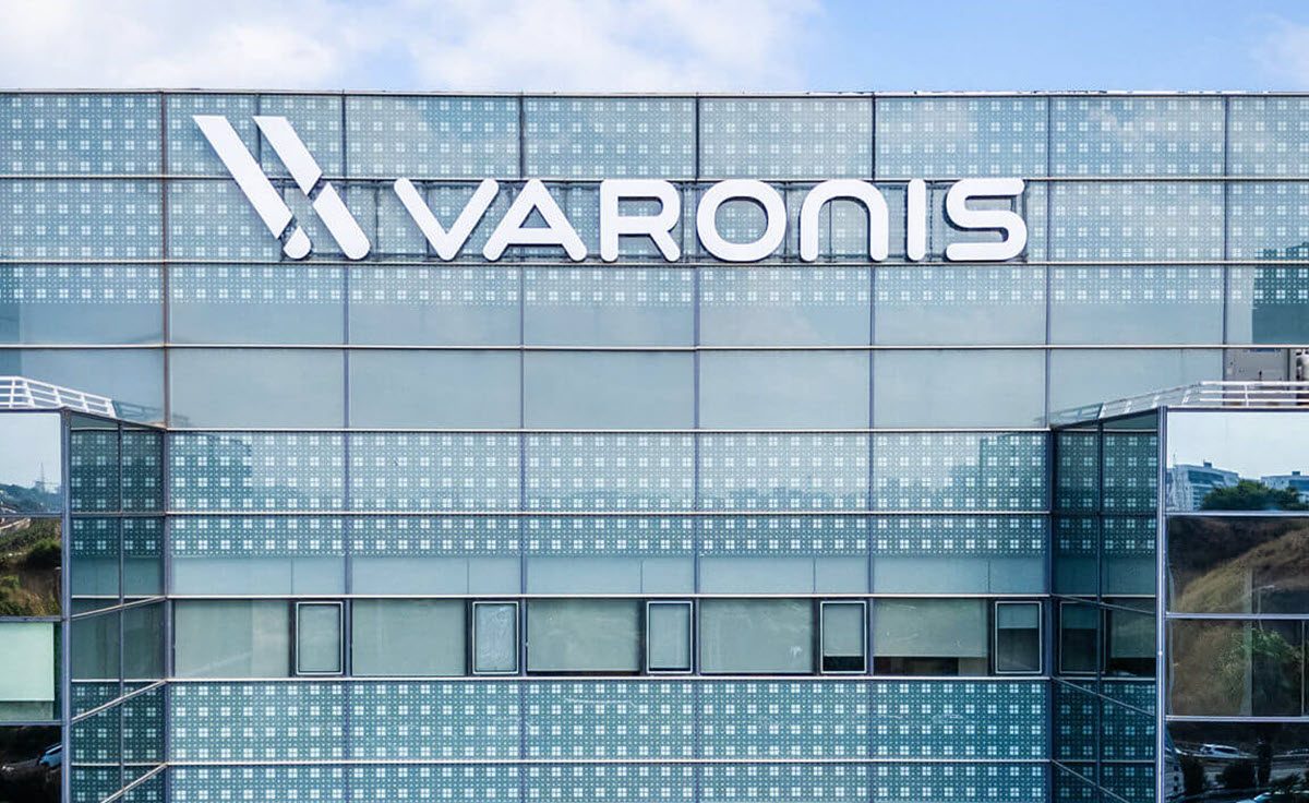 Varonis Systems logo displayed on the company's office building.